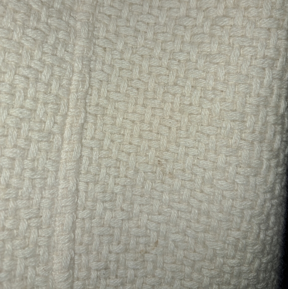 Nicole Miller Cream Winter Fur trim Knit Coat - Picture 14 of 16